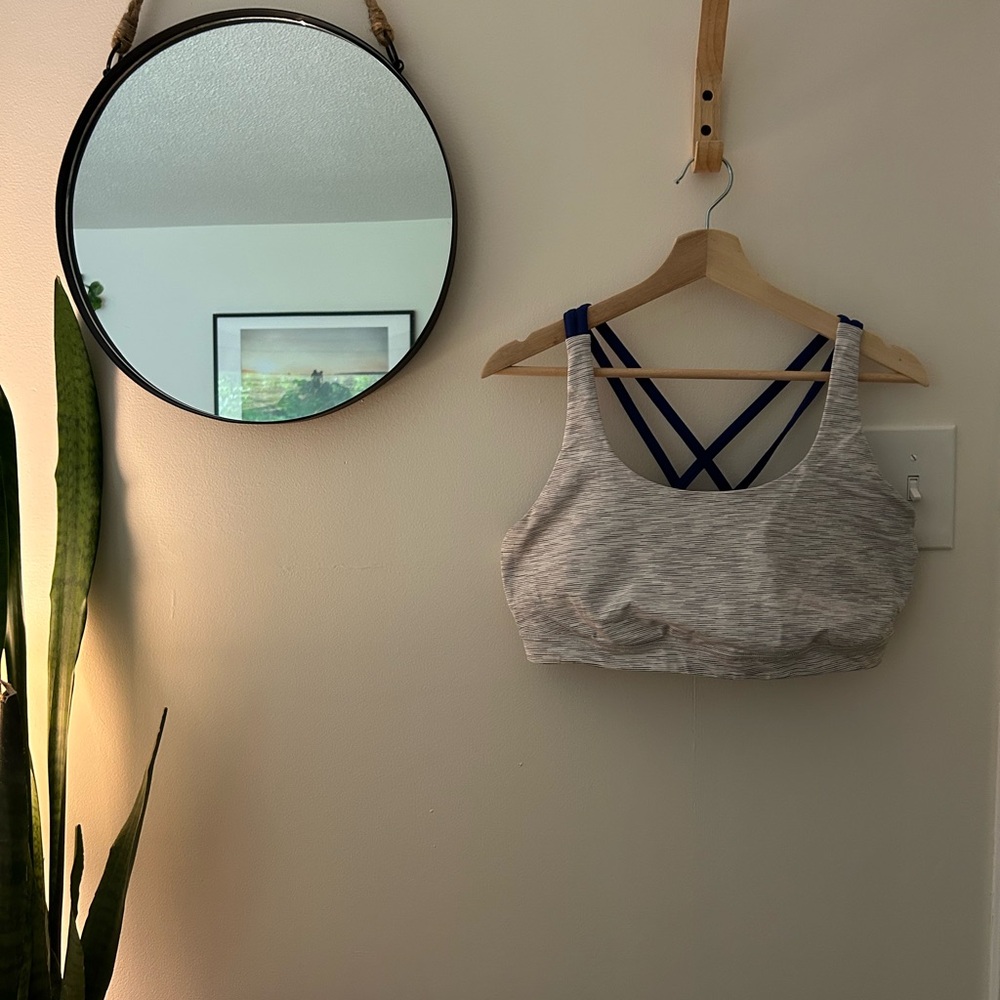 Lululemon - Energy Bra *Medium Support B-D cups, Heather grey and Nimbus Blue